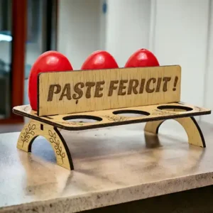 Suport 6 ouă „Paște Fericit”