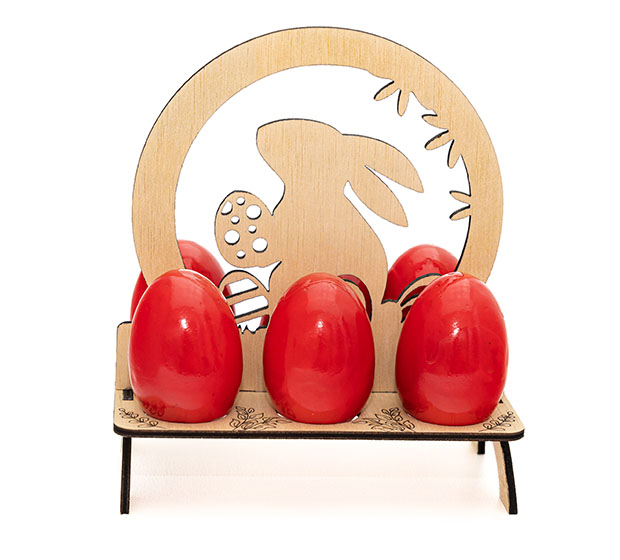 Suport 6 ouă de Paște dreptunghiular - imagine 2