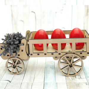 Suport 3 ouă de Paște „Trăsură”