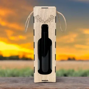 Cutie pentru vin, cu mesaj personalizat