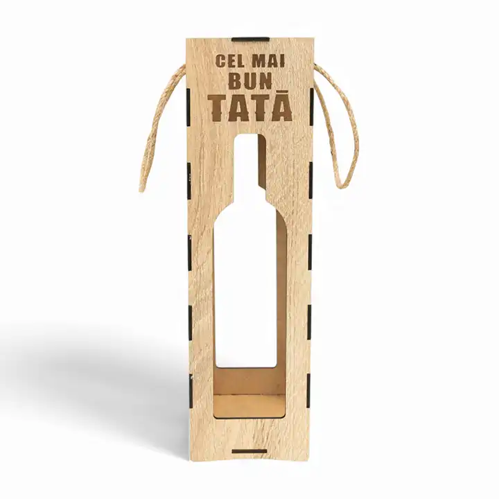 Cutie pentru vin, cu mesajul ”Cel mai bun TATĂ” - imagine 4