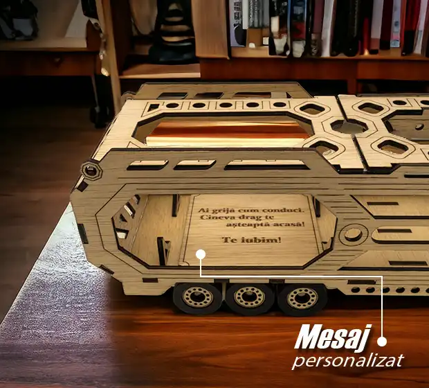 Camion cu remorca, cutie pentru vin - imagine 2