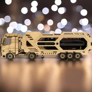 Camion cu remorca, cutie pentru vin