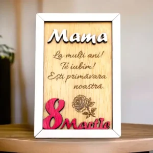 Ramă cu mesaj de 8 Martie pentru Mama