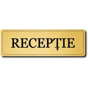 Plăcuță gravată RECEPȚIE